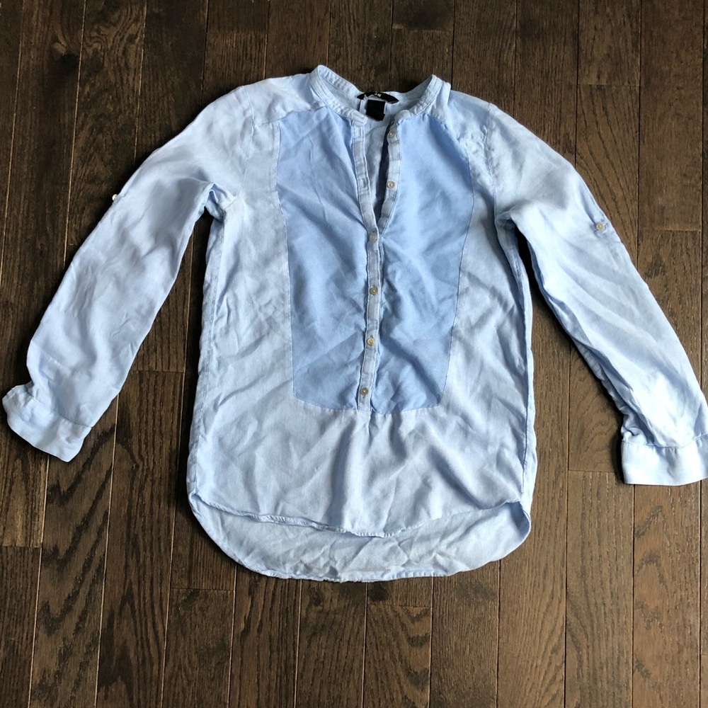 Blue H&M Bib shirt size 2